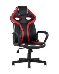 Игровое кресло TopChairs Racer Lighti Черное с красным