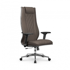 Кресло руководителя МЕТТА L 1m 50M/4D Infinity Easy Clean MPES Комплект 3 Светло-коричневое